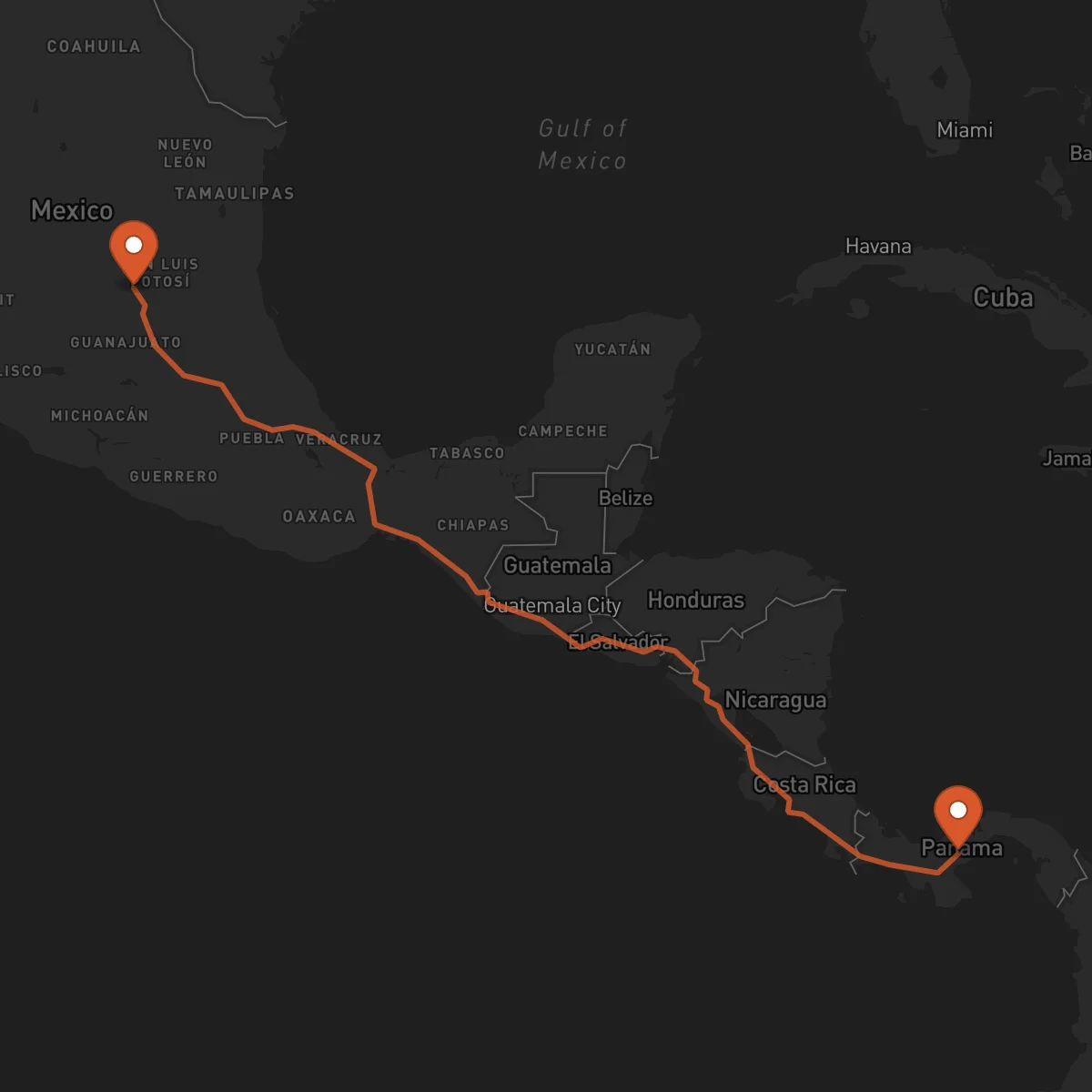 Ruta Penonomé - San Luis Potosí