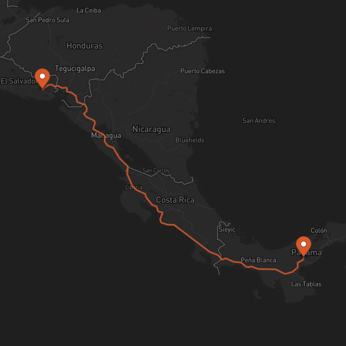 Ruta San Miguel - Penonomé