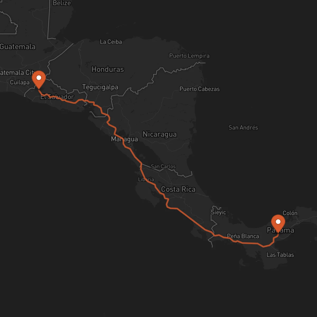 Ruta Santa Ana - Penonomé