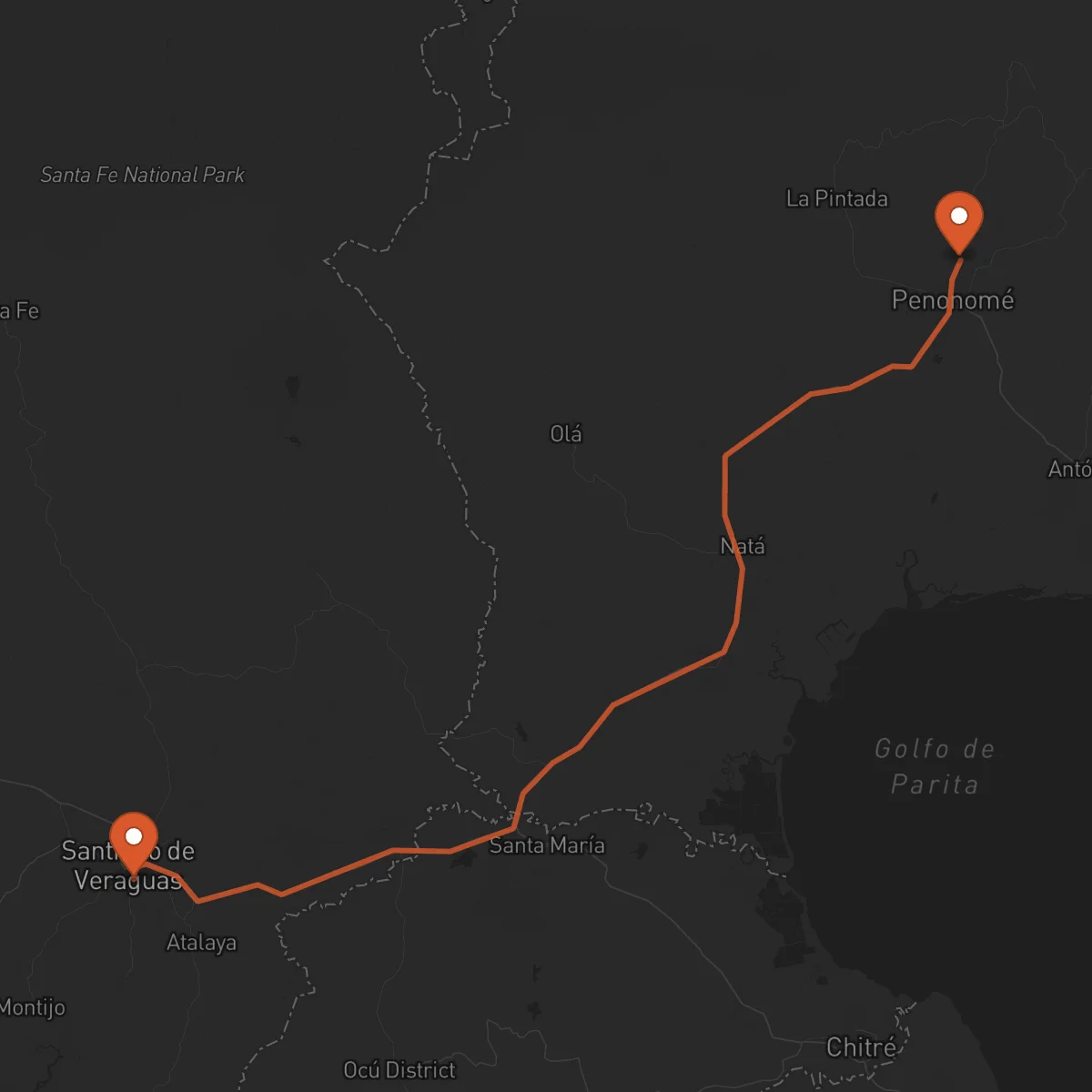 Ruta Santiago de Veraguas - Penonomé