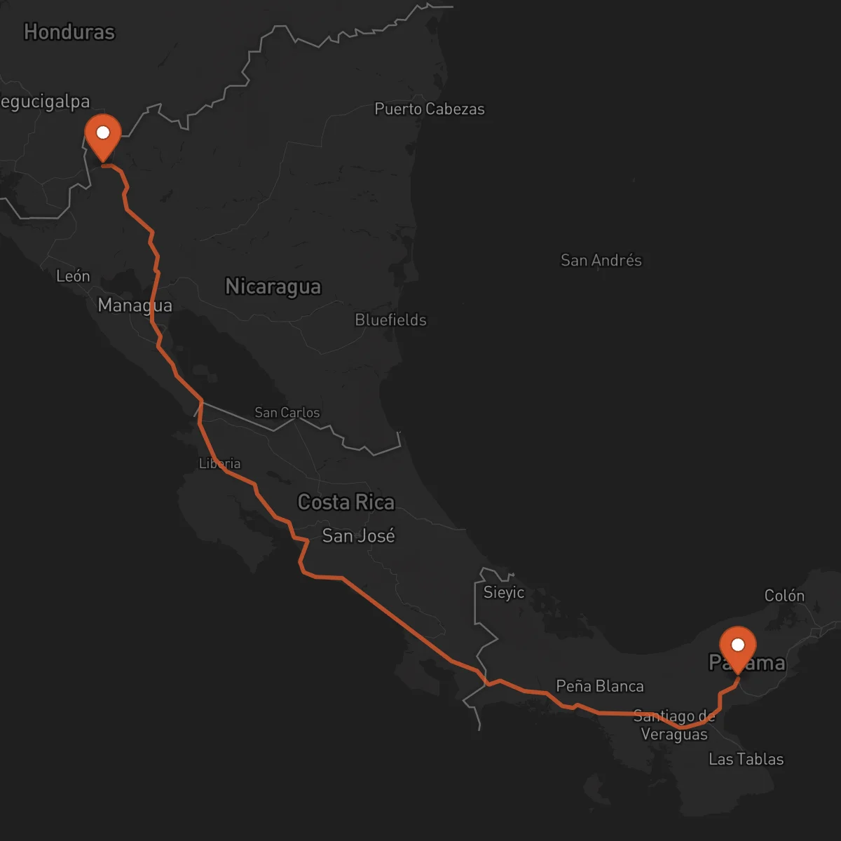 Ruta Penonomé - Somoto