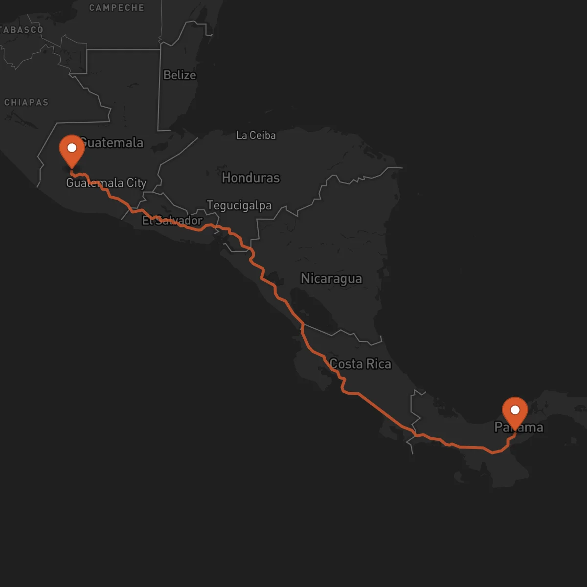 Ruta Penonomé - Totonicapán