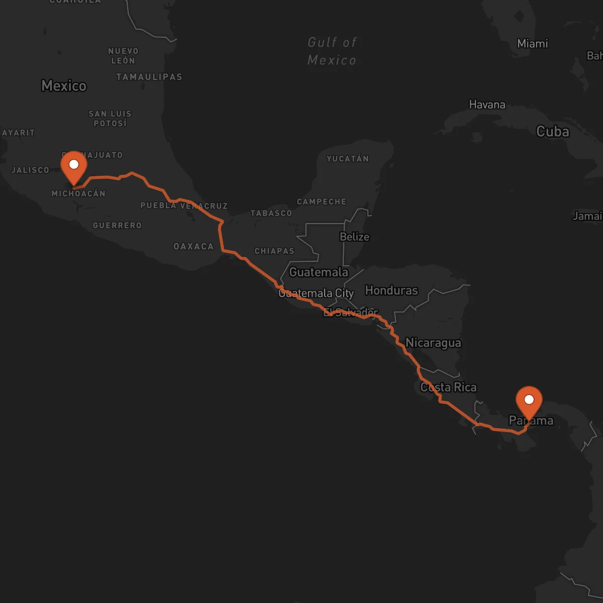 Ruta Uruapan - Penonomé