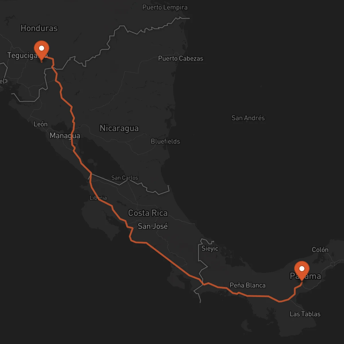 Ruta Penonomé - Yuscarán