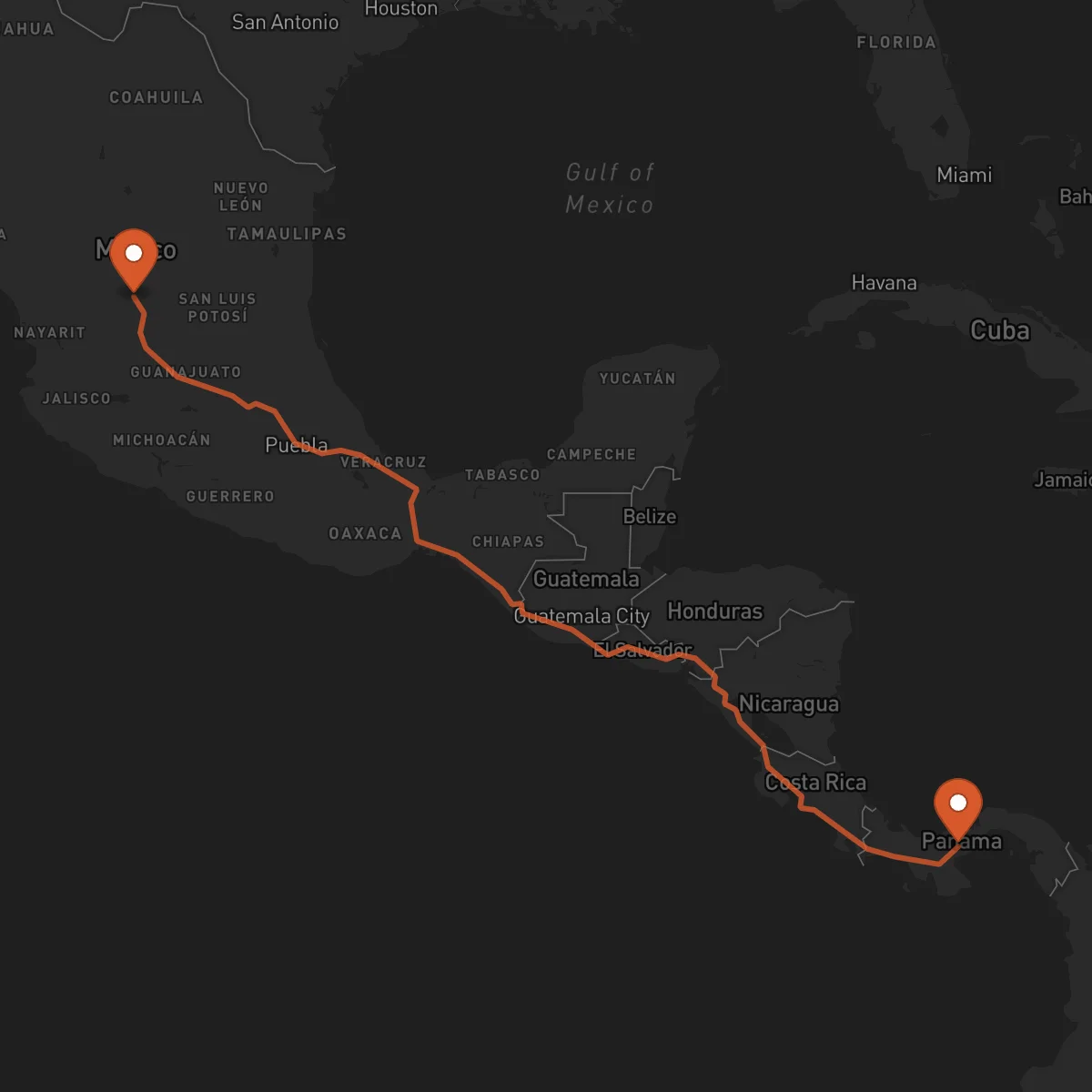 Ruta Zacatecas - Penonomé