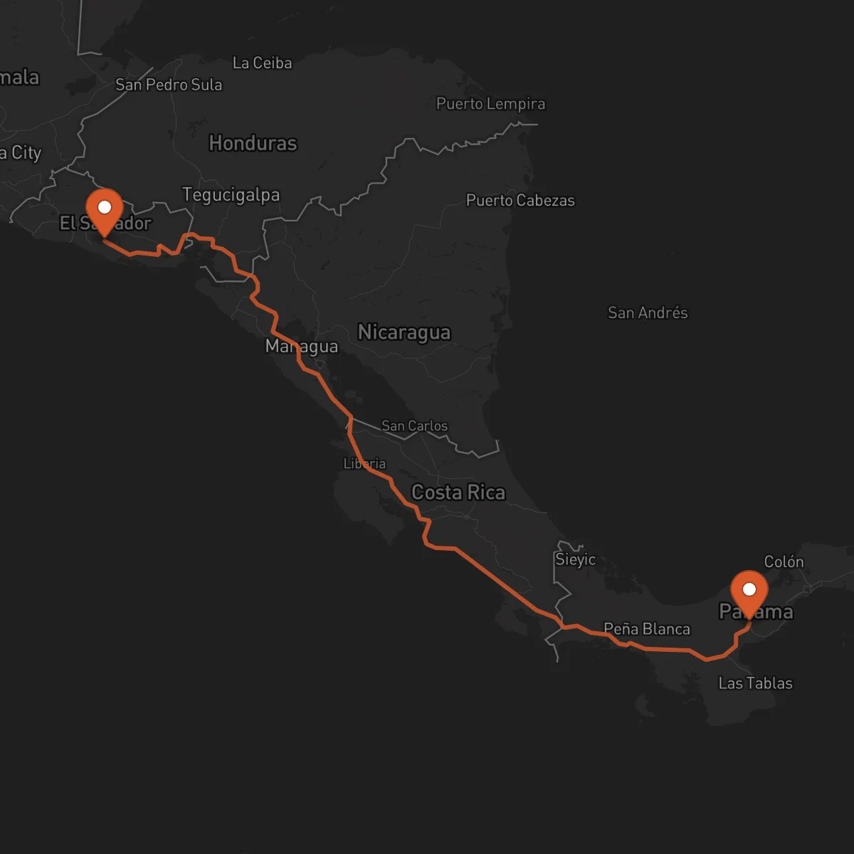 Ruta Penonomé - Zacatecoluca