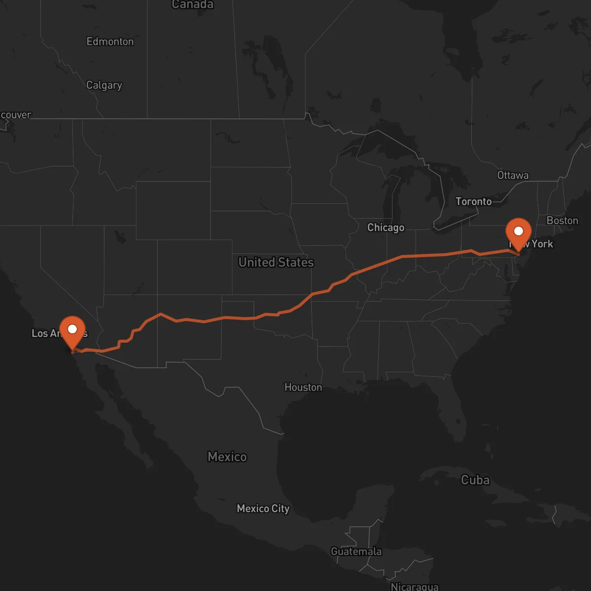 Ruta Philadelphie - Tijuana