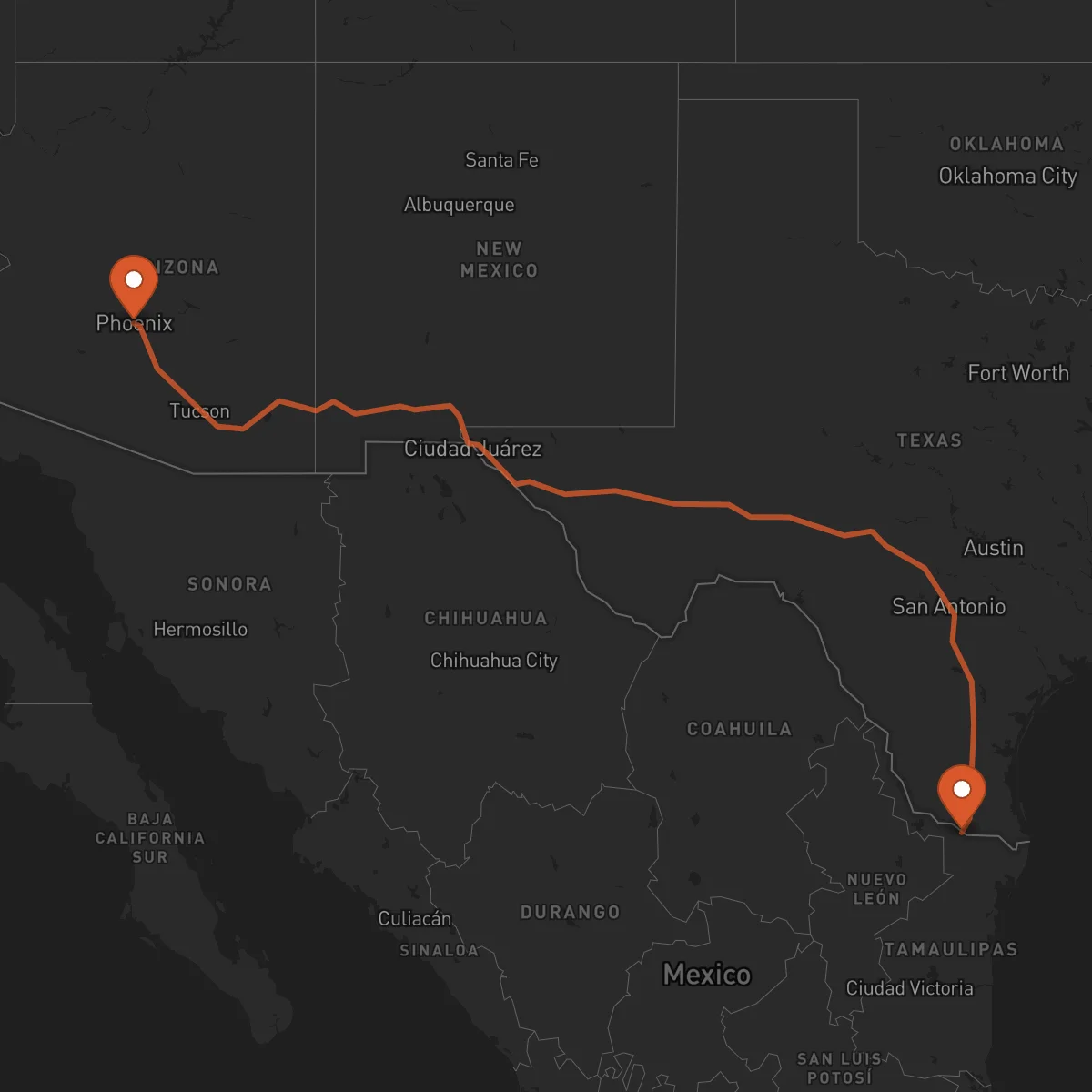 Ruta Reynosa - Phoenix