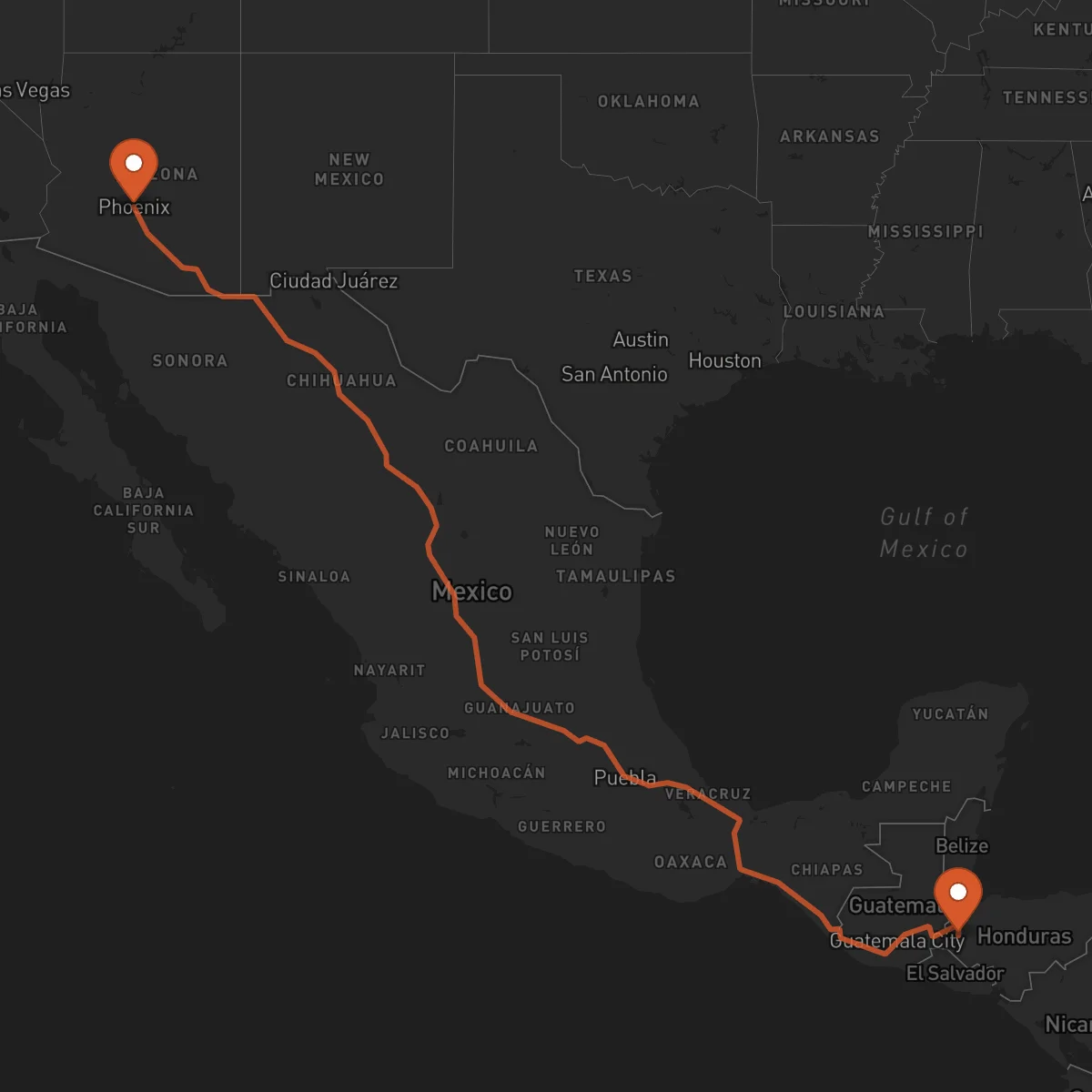 Ruta Santa Rosa de Copán - Phoenix