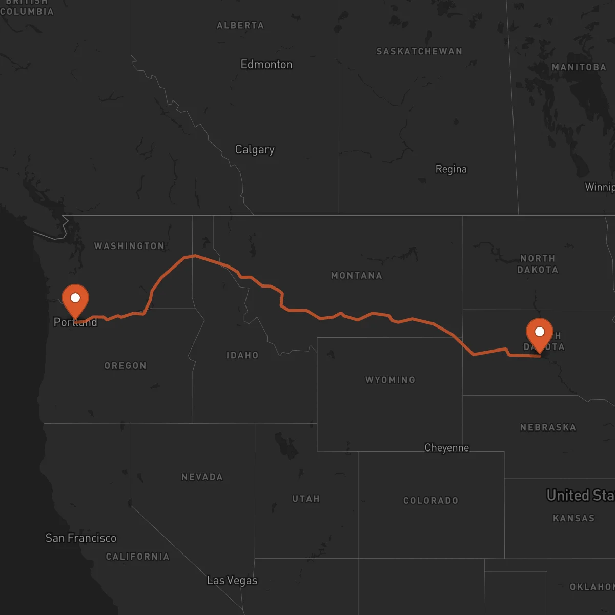 Ruta Pierre - Portland
