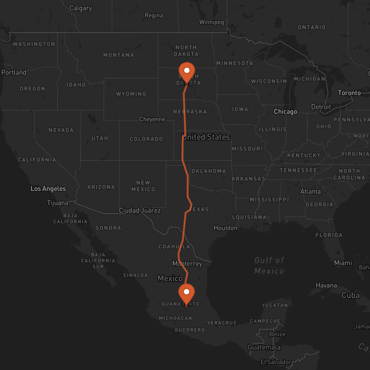 Ruta Santiago de Querétaro - Pierre