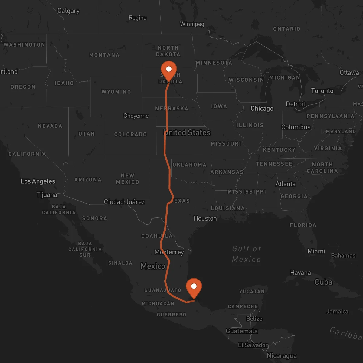 Ruta Xalapa - Pierre