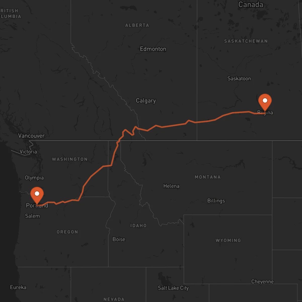 Ruta Regina - Portland