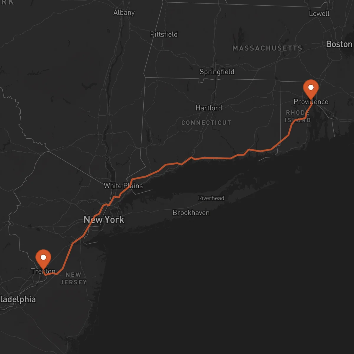 Ruta Providence - Trenton