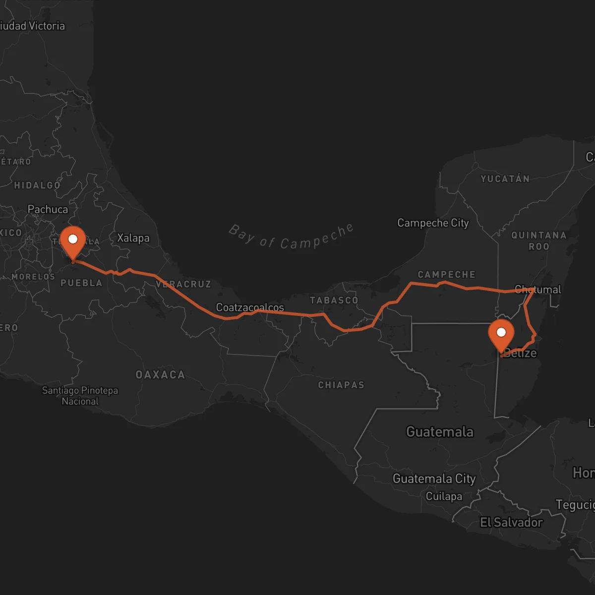Ruta San Ignacio - Puebla de Zaragoza