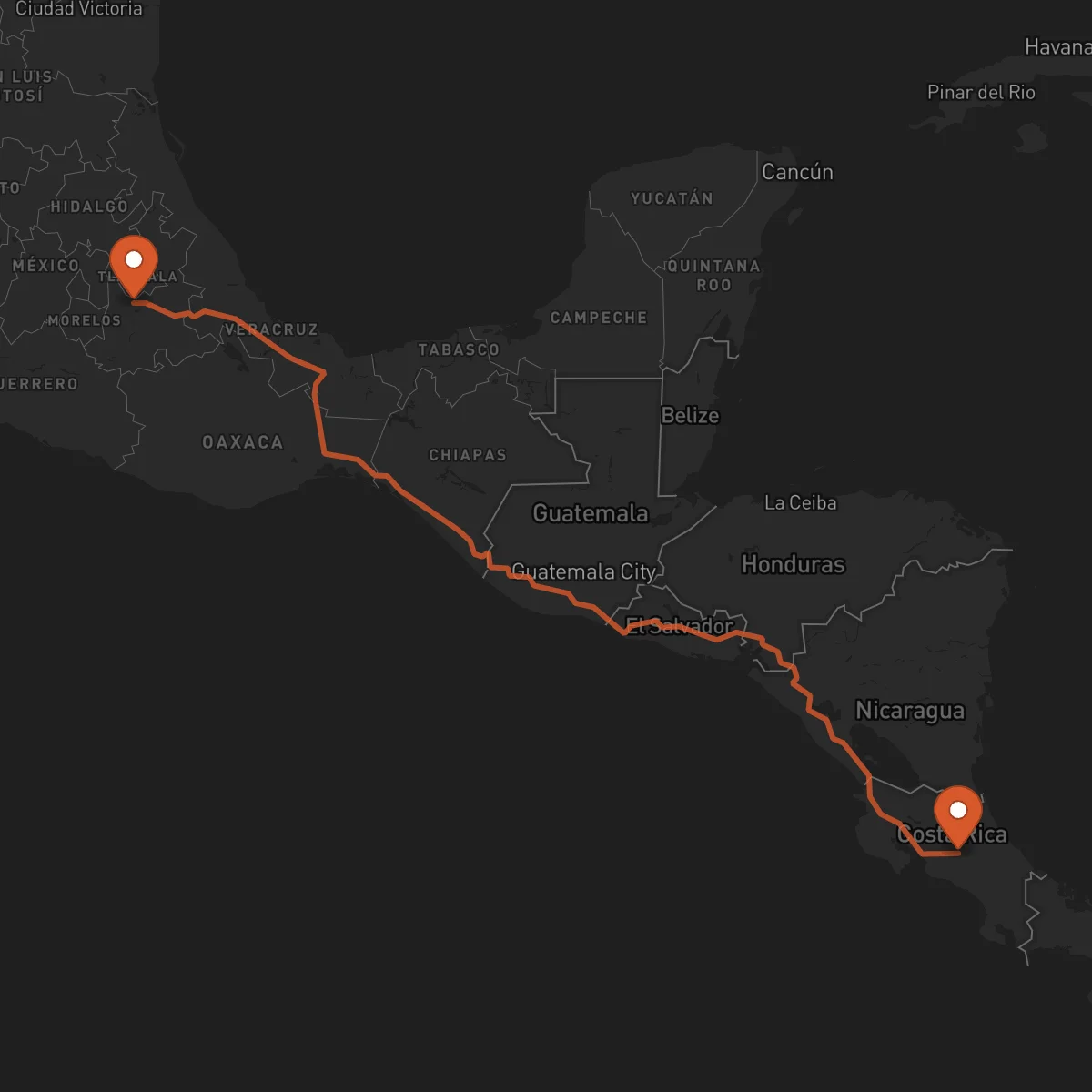 Ruta Puebla de Zaragoza - San José