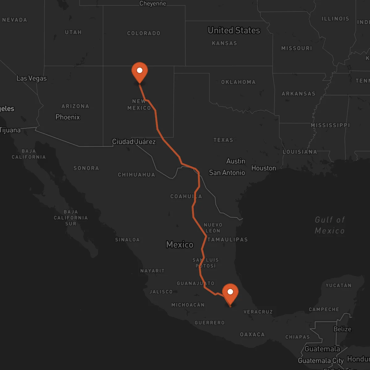 Ruta Santa Fe - Puebla de Zaragoza