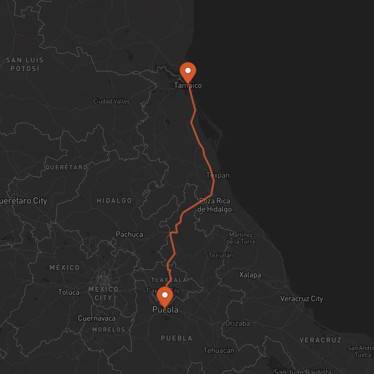 Ruta Puebla - Tampico