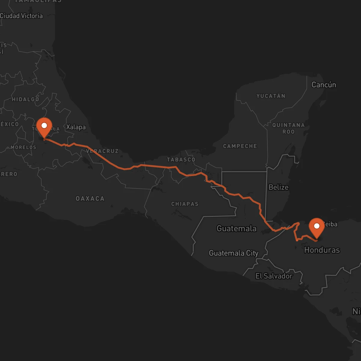 Ruta Yoro - Puebla de Zaragoza