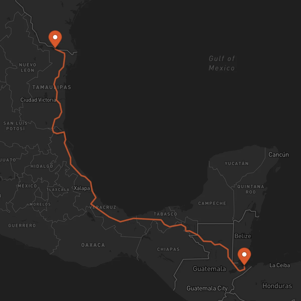 Ruta Reynosa - Puerto Barrios