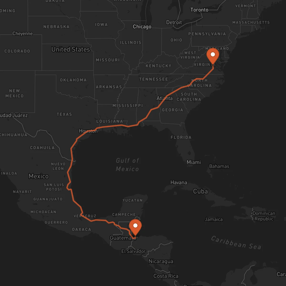 Ruta Richmond - Puerto Barrios