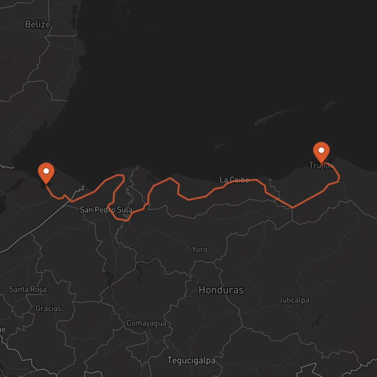 Ruta Trujillo - Puerto Barrios