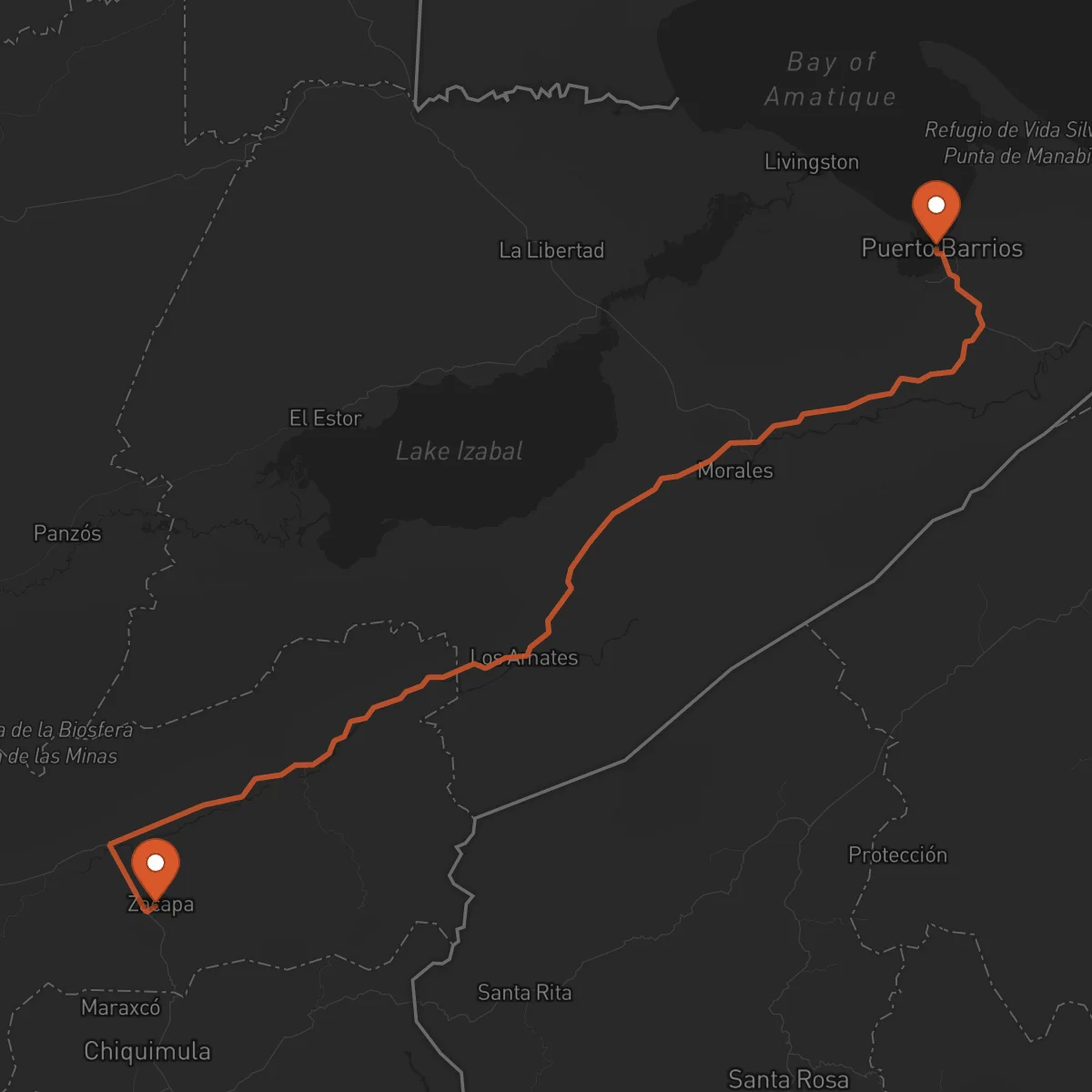 Ruta Zacapa - Puerto Barrios