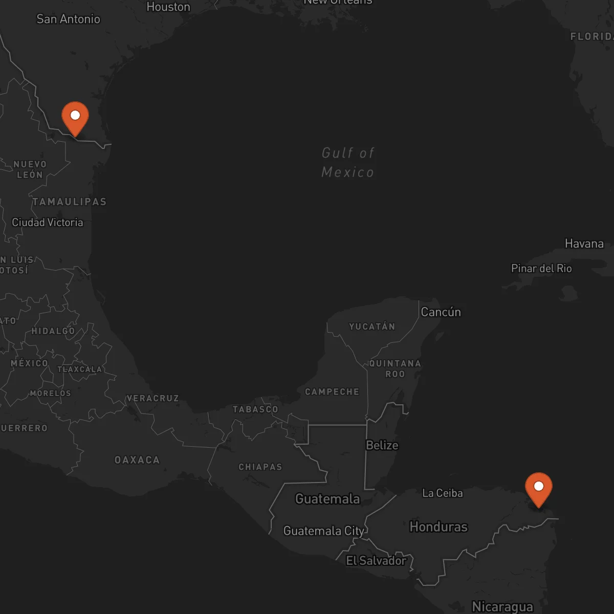 Ruta Reynosa - Puerto Lempira