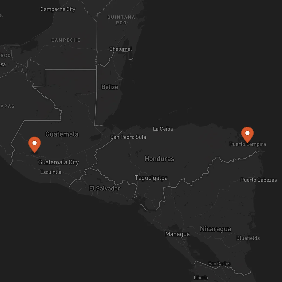 Ruta Totonicapán - Puerto Lempira