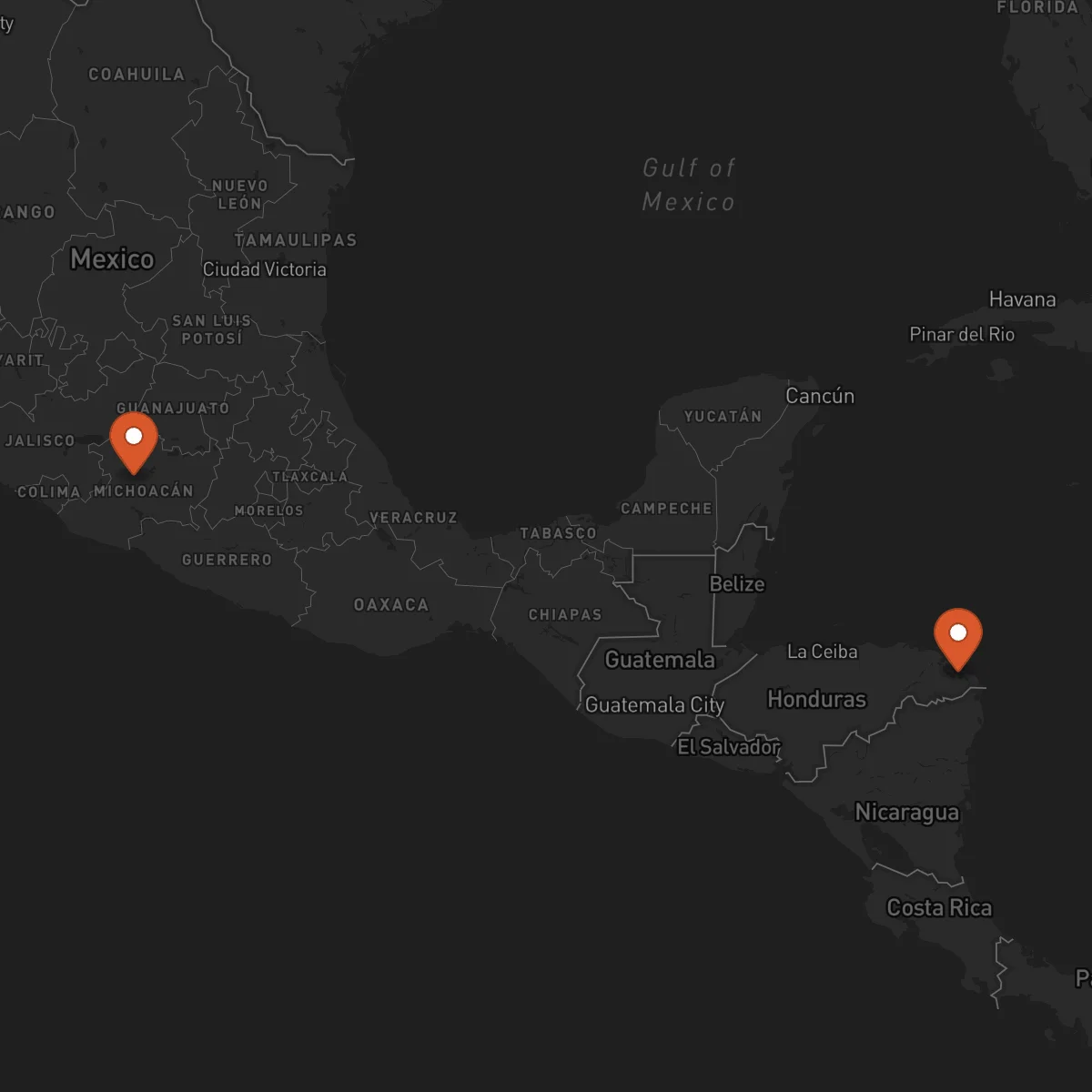 Ruta Puerto Lempira - Uruapan
