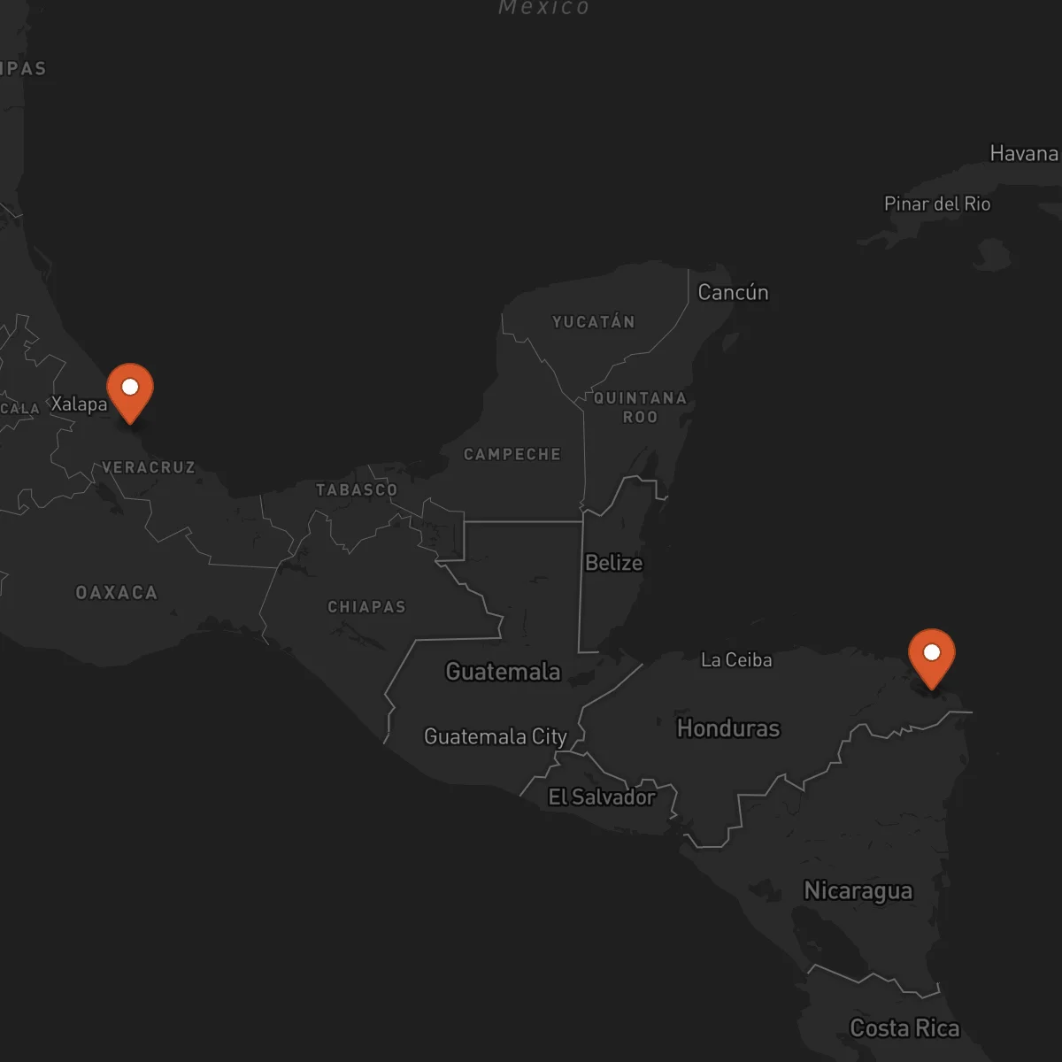 Ruta Veracruz - Puerto Lempira