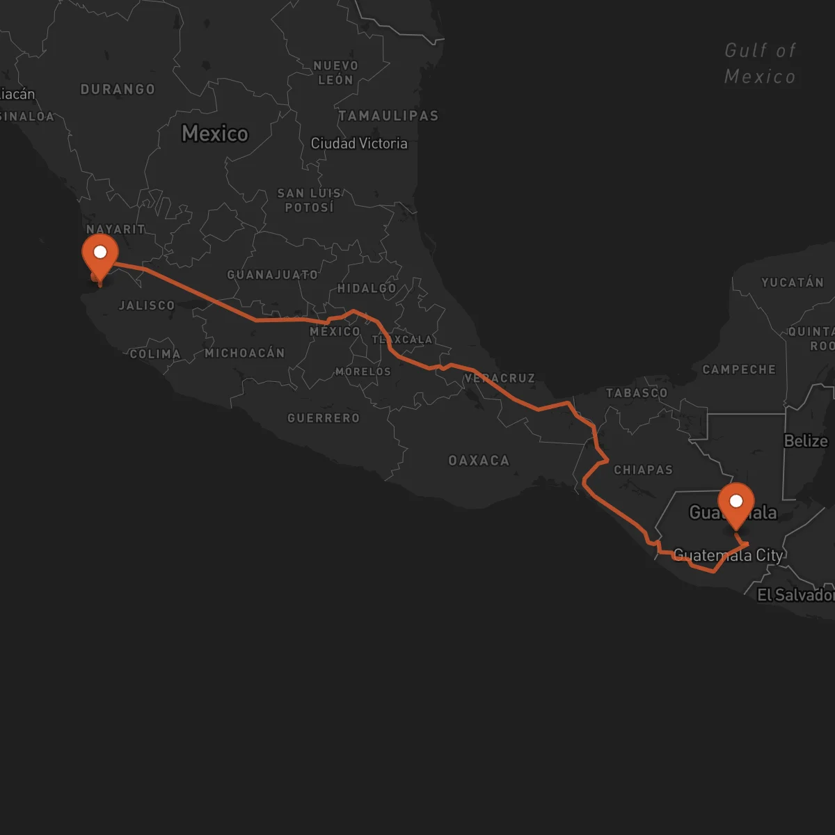 Ruta Salamá - Puerto Vallarta