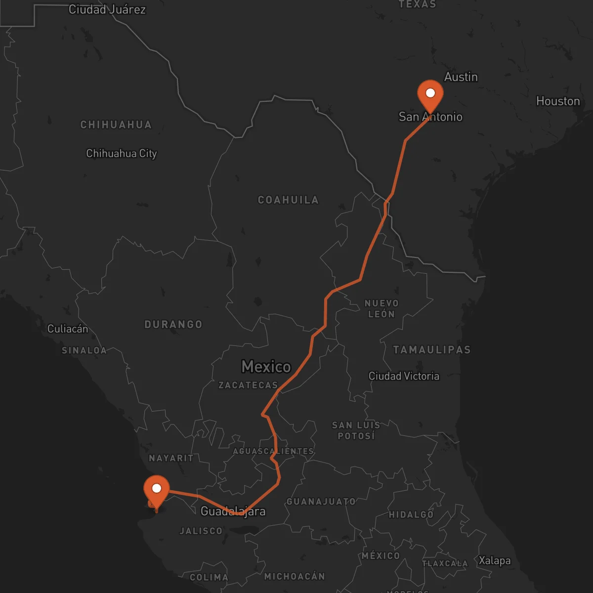 Ruta Puerto Vallarta - San Antonio