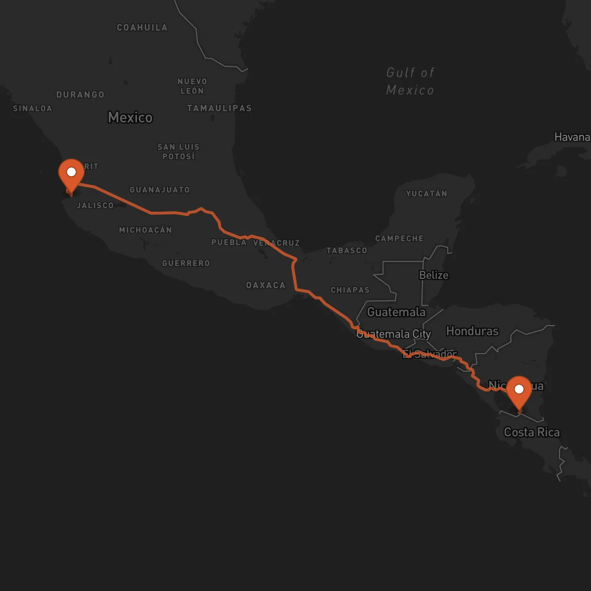 Ruta Puerto Vallarta - San Carlos