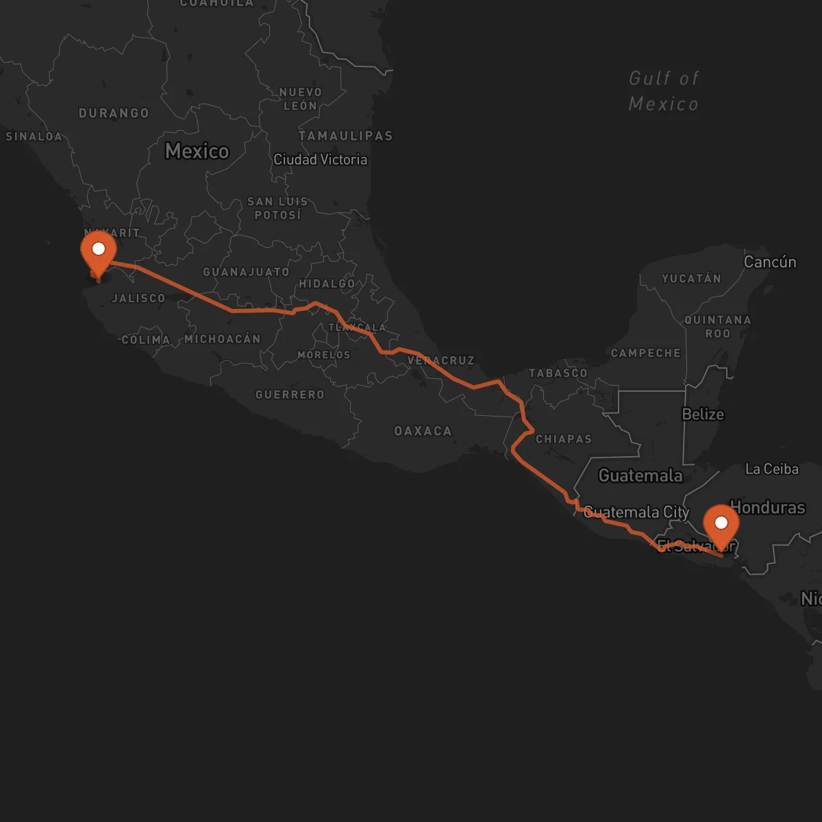 Ruta San Miguel - Puerto Vallarta