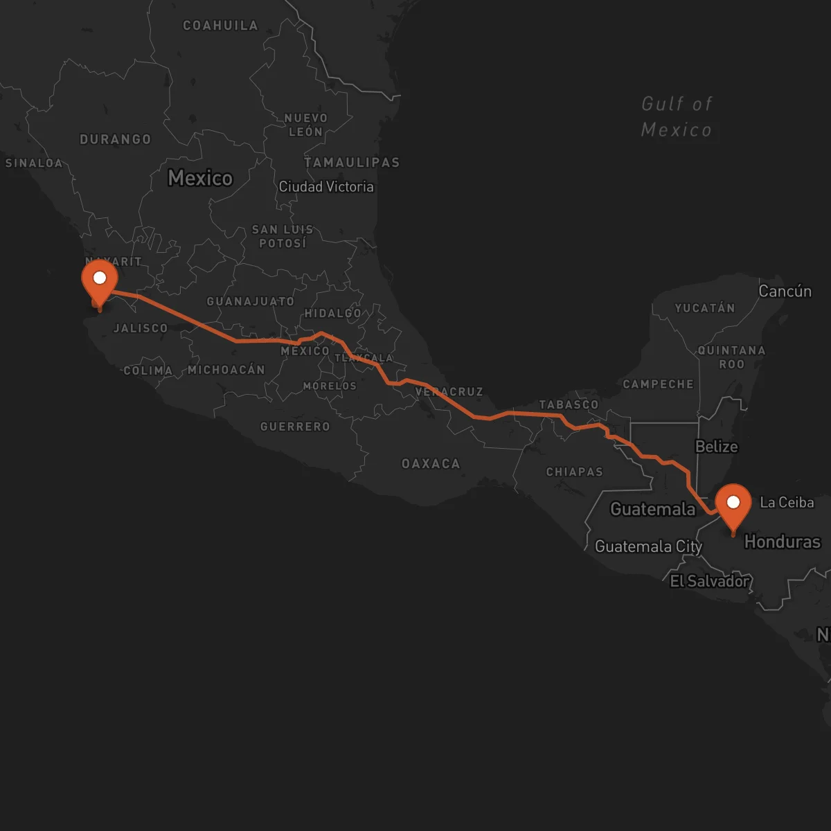 Ruta Santa Bárbara - Puerto Vallarta