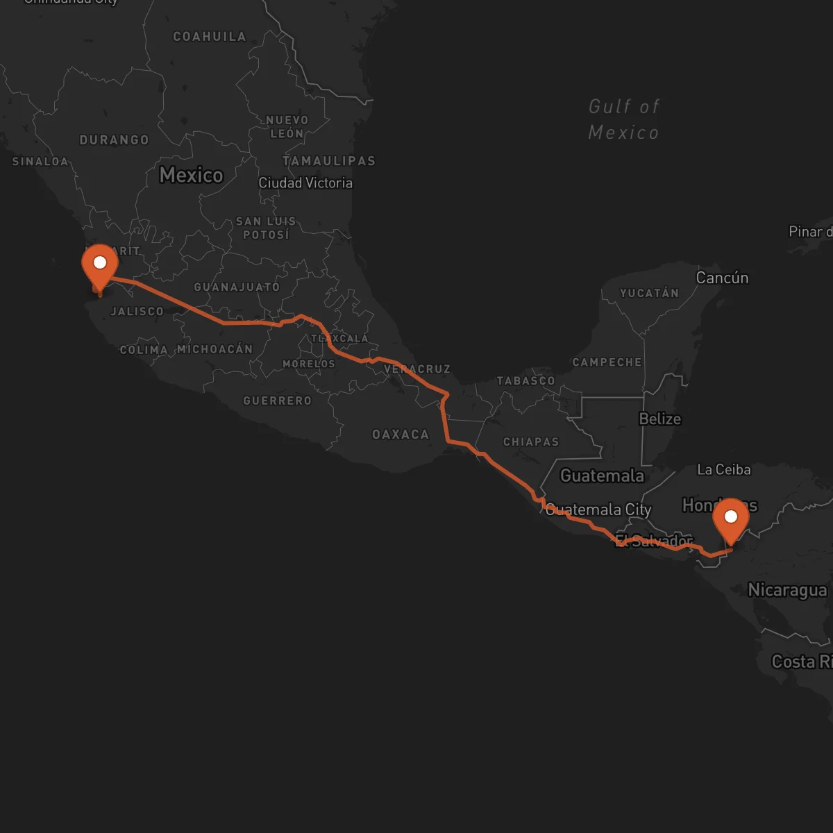 Ruta Puerto Vallarta - Somoto