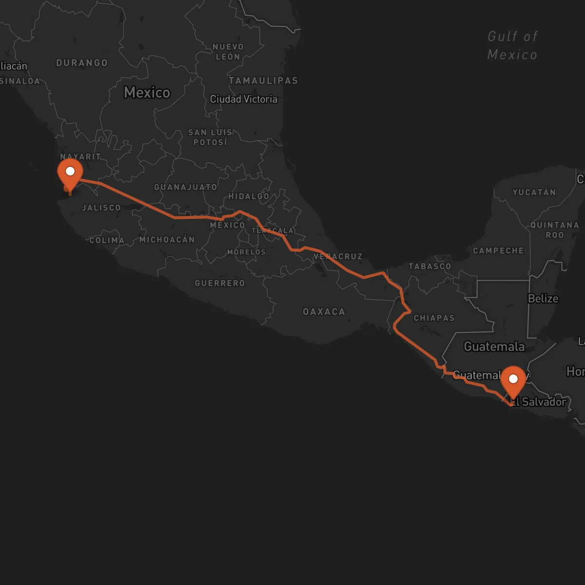 Ruta Sonsonate - Puerto Vallarta