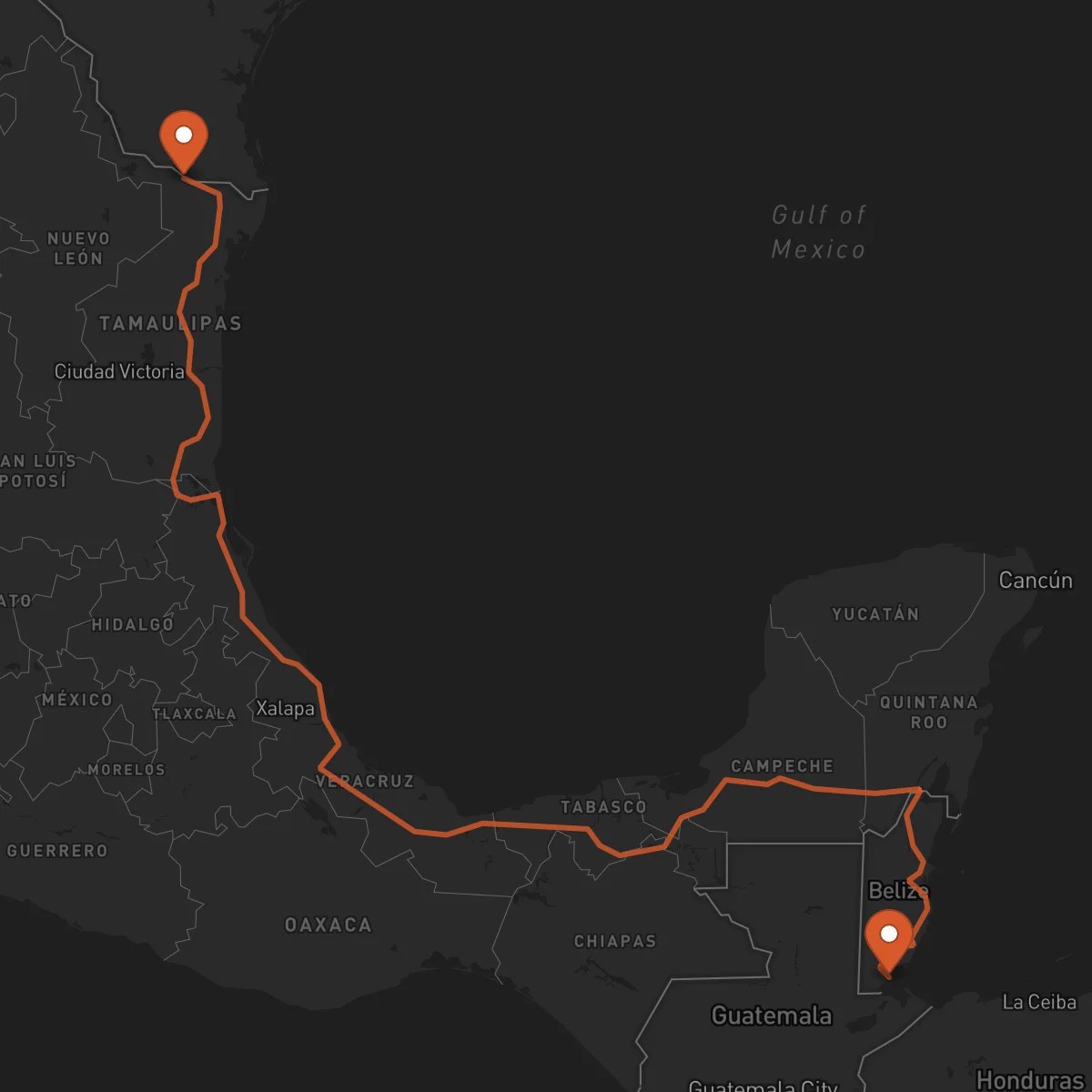 Ruta Punta Gorda - Reynosa
