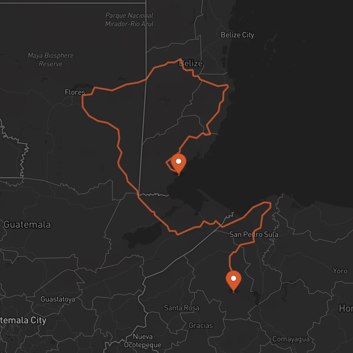 Ruta Punta Gorda - Santa Bárbara