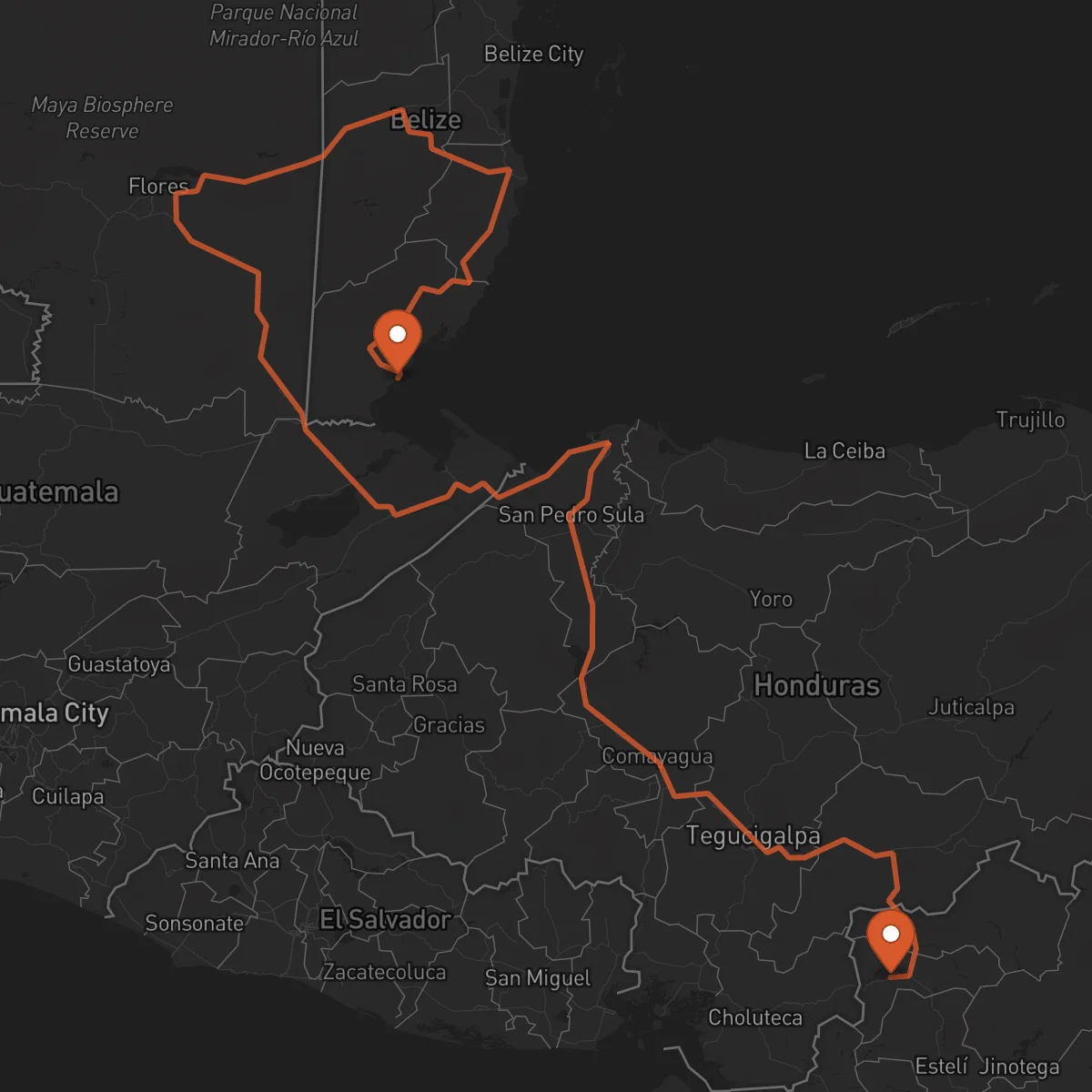 Ruta Punta Gorda - Somoto
