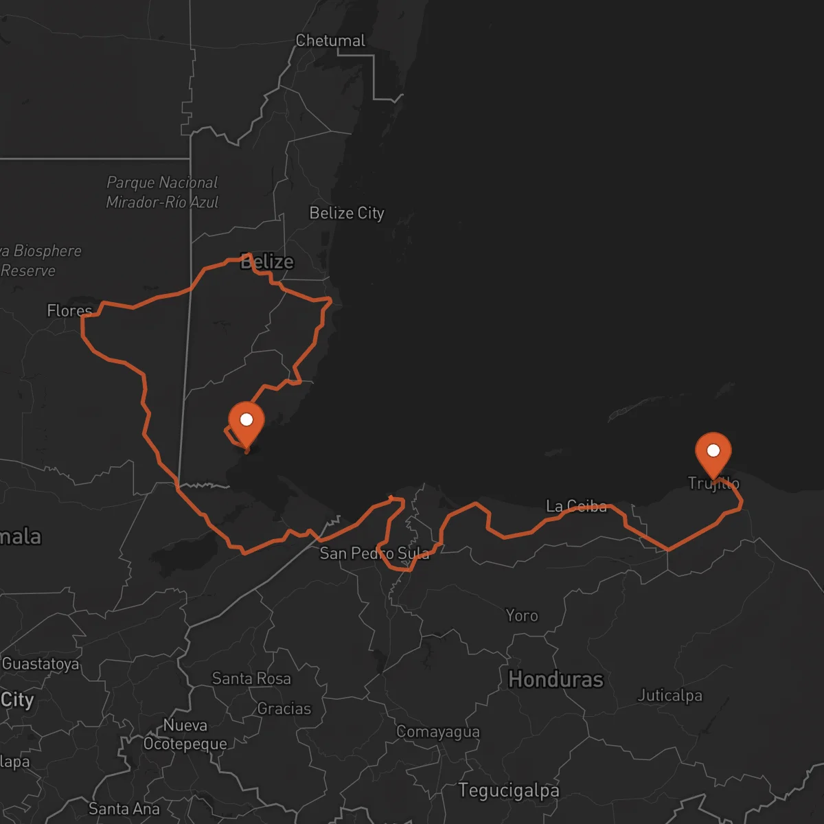 Ruta Trujillo - Punta Gorda