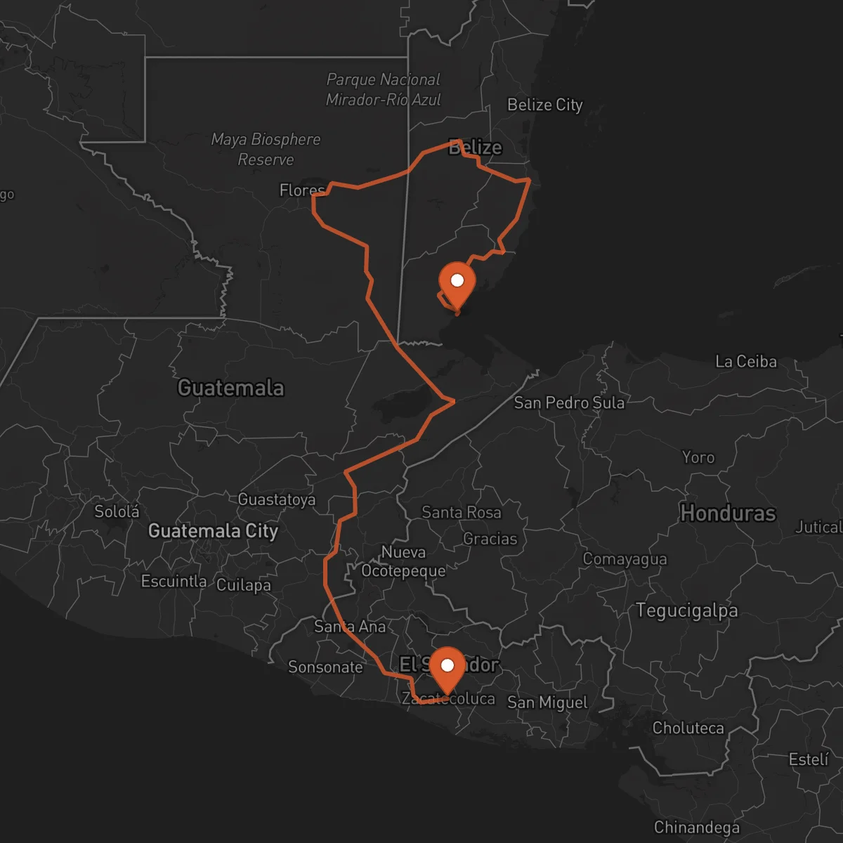 Ruta Punta Gorda - Zacatecoluca