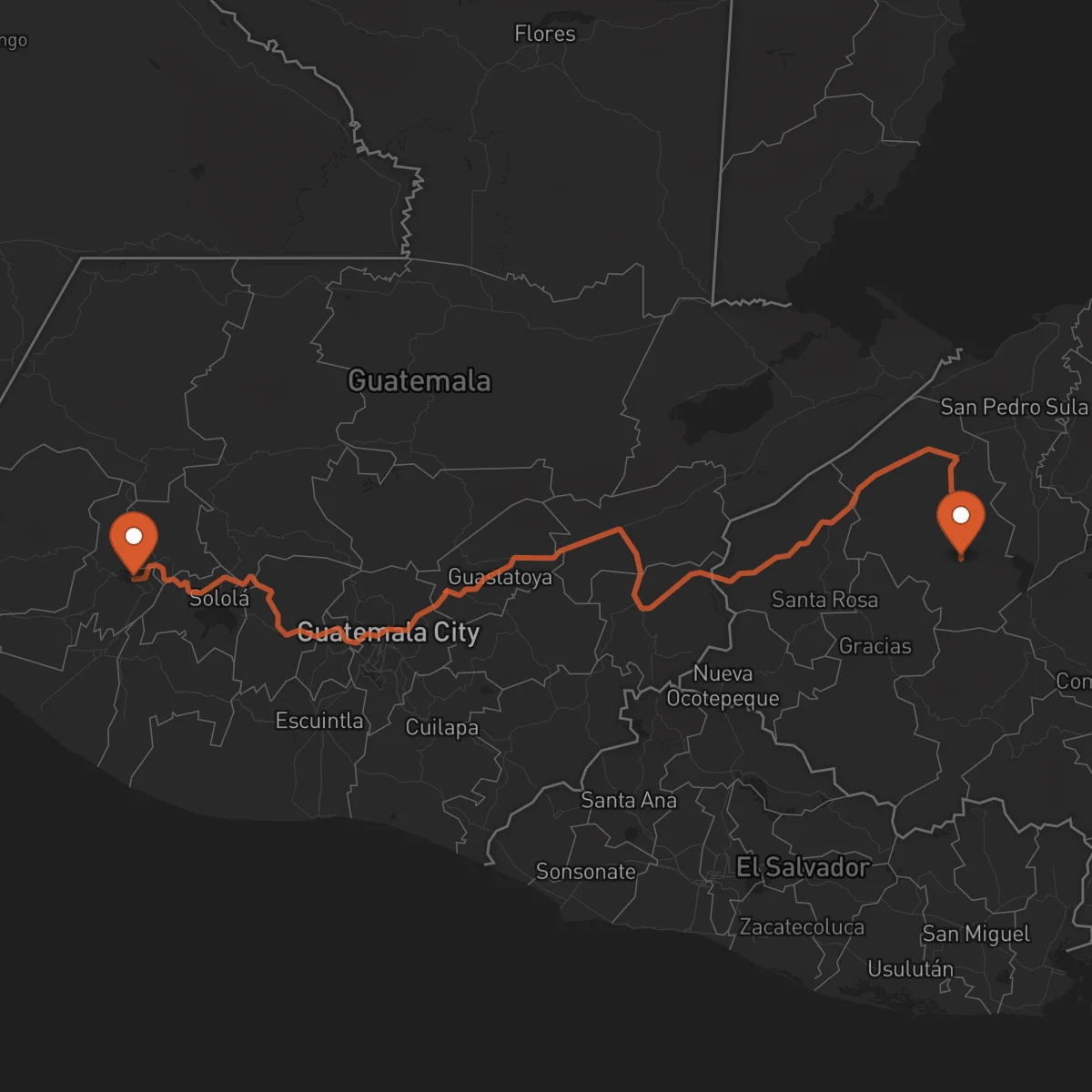 Ruta Quetzaltenango - Santa Bárbara