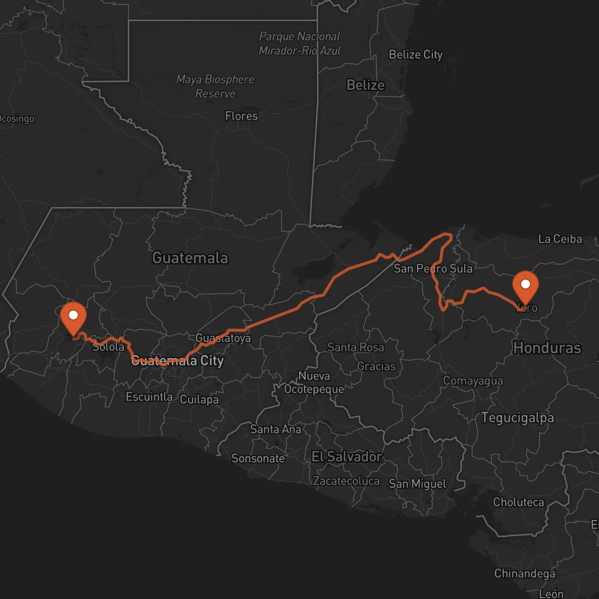 Ruta Yoro - Quetzaltenango