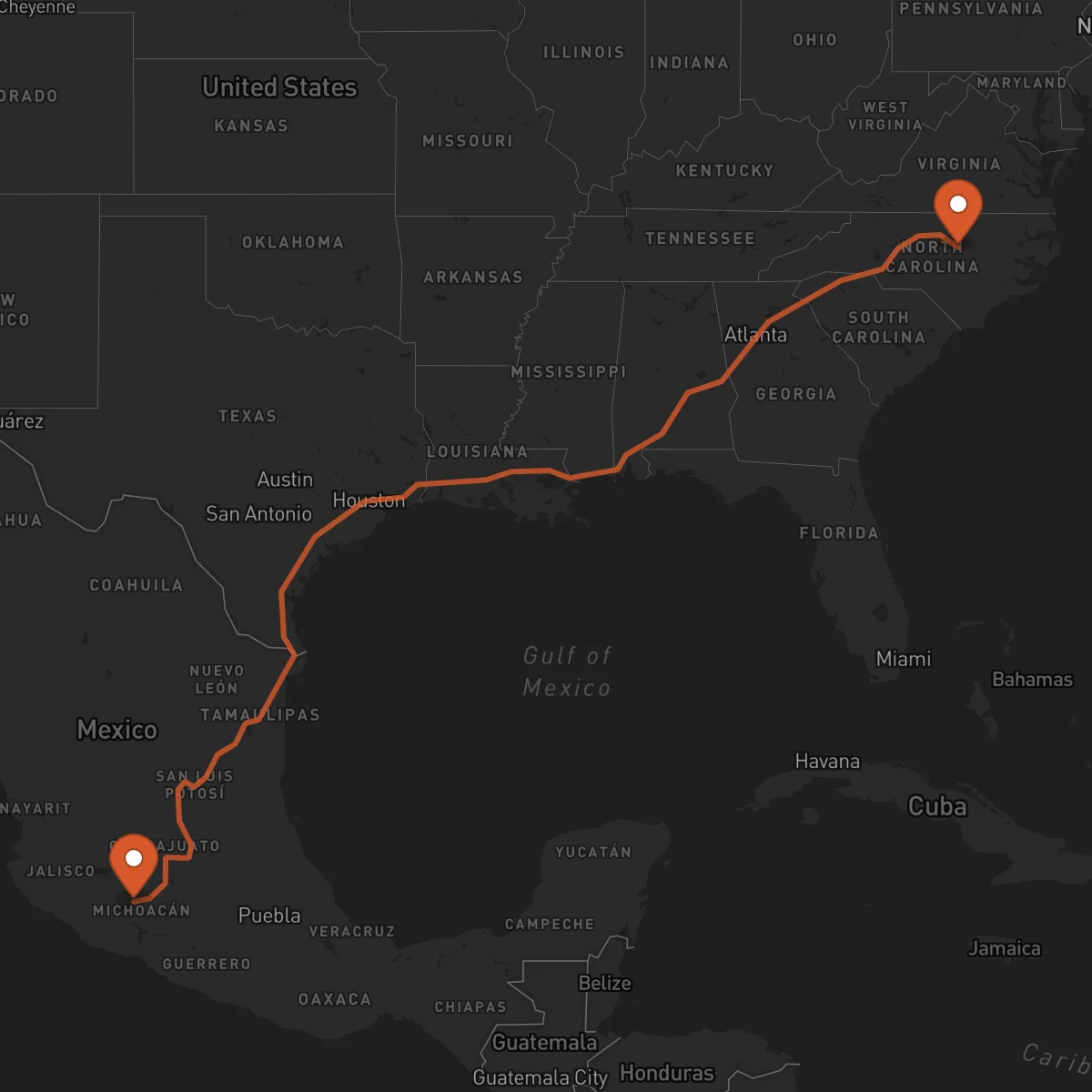 Ruta Raleigh - Uruapan