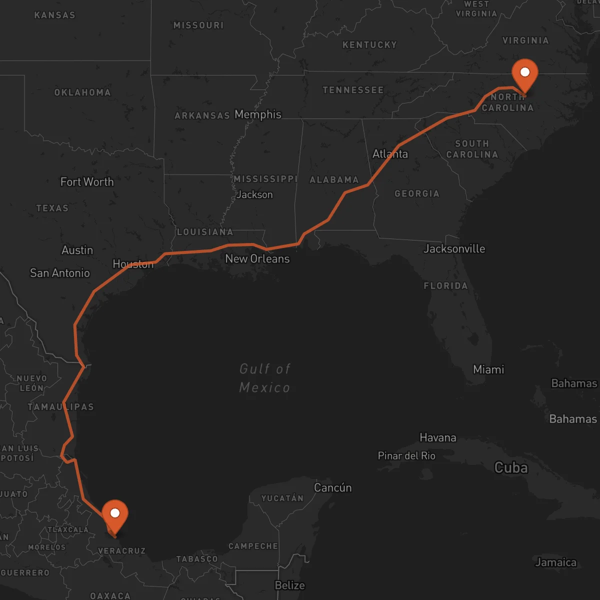 Ruta Raleigh - Veracruz