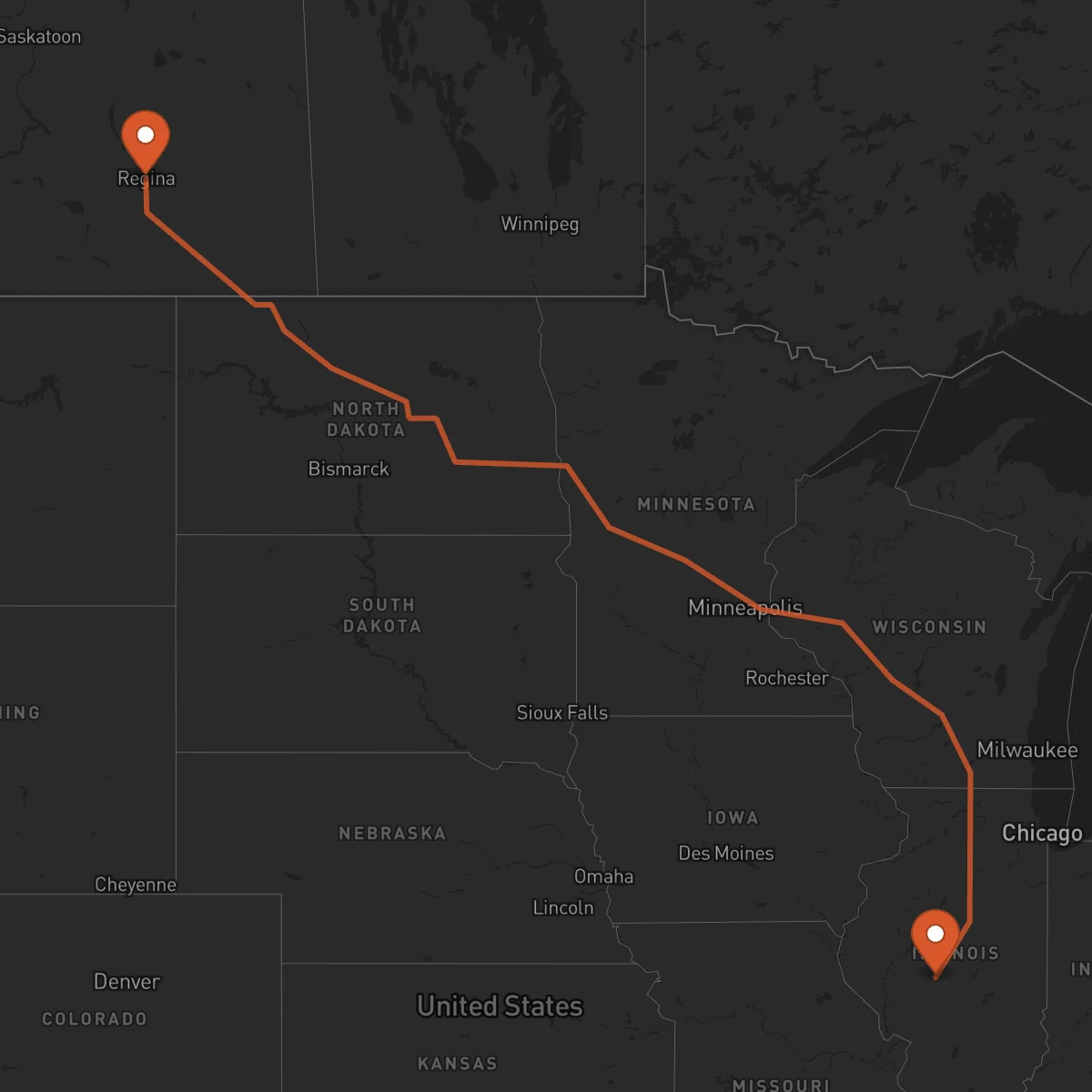 Ruta Regina - Springfield