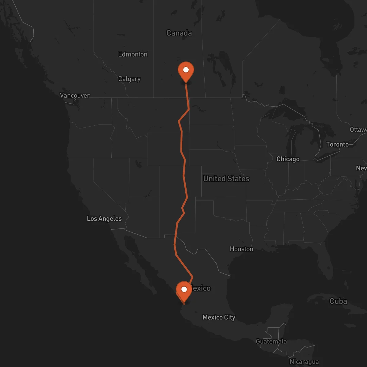 Ruta Tepic - Regina