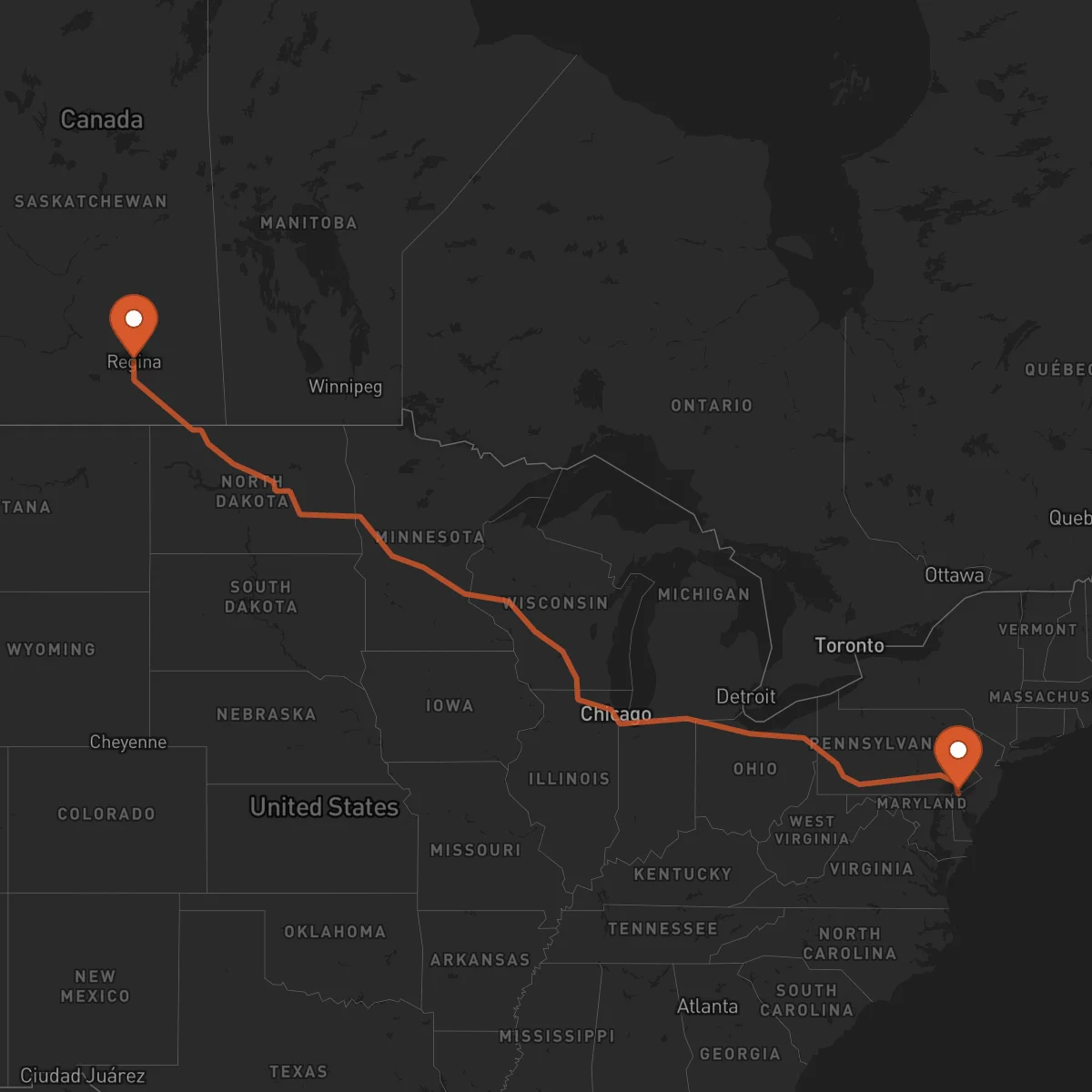 Ruta Regina - Wilmington